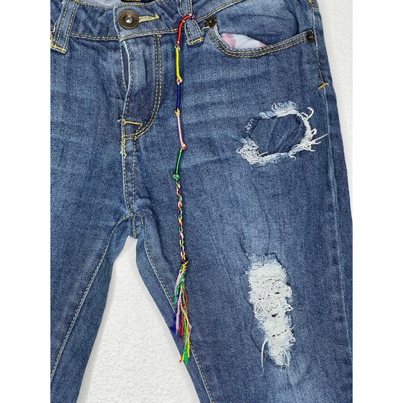 Girls Lucky Brand Distressed Zoe Jeggings Skinny Jeans Size 10 - Picture 4 of 8